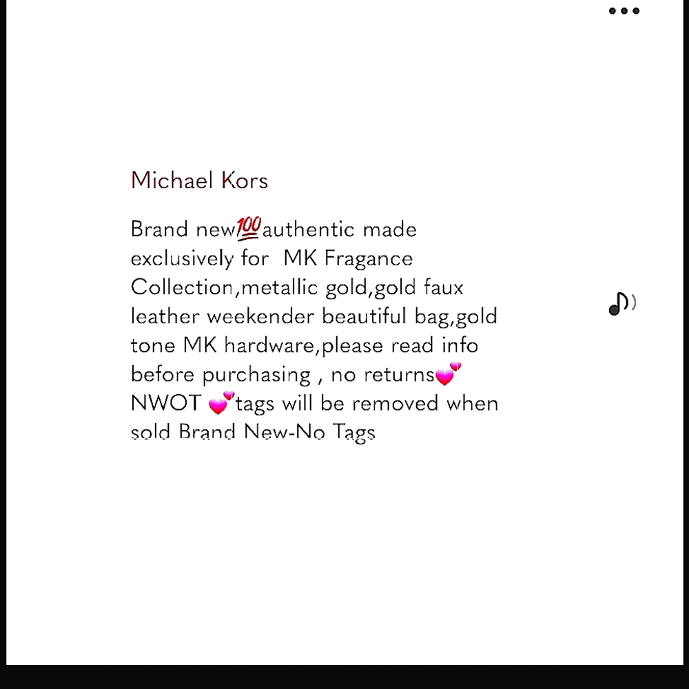 Beautiful shimmering Michael Kors weekender - Picture 6 of 6